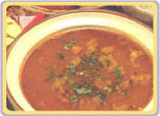 Soupe blé vert concassé