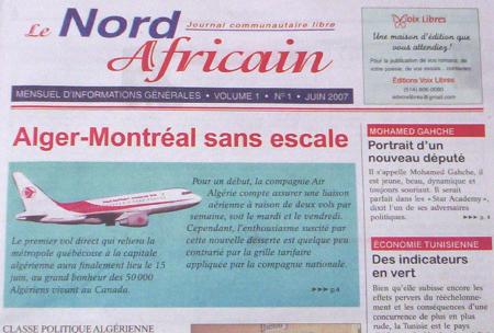Médias écrits:  Nouveau journal communautaire à Montréal 