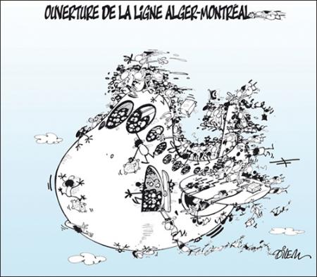 Ouverture de la ligne Alger-Montréal par Dilem