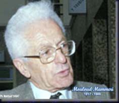 Mouloud Mammeri, un anthropologue méconnu.
